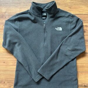 The North Face Dark Charcoal Half‑Zip Fleece Pullover Size Men’s Medium